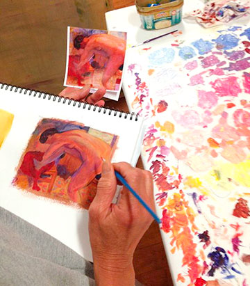 Learning Bonnards Palette - Dawn Meader Art Classes